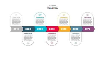 presentación plantilla de infografía empresarial vector