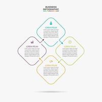 Presentation Business cycle infographic template vector