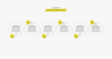 presentación plantilla de infografía empresarial vector