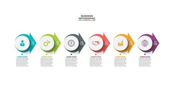 Presentation business infographic template vector