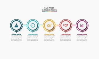 presentación plantilla de infografía empresarial vector