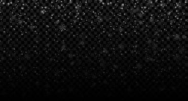 Vector heavy snowfall. Snowflakes in different shapes and forms. White snowflakes flying in the air. Snow flakes. Snow background