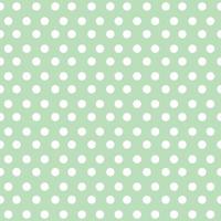 Pattern with white polka dots on light green background. vector