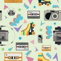 Retro 90 Seamless Pattern vector