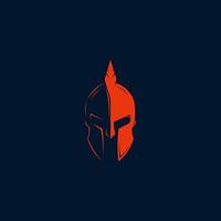 casco de guerrero espartano: diseño de logotipo de máscara espartana, adecuado para su necesidad de diseño, logotipo, ilustración, animación, etc. vector