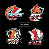 colección de vectores de diseño de logotipo de fox