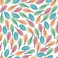 Leaf seamless pattern design vector