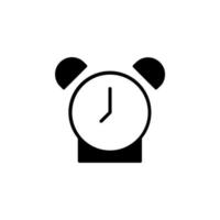 Clock, Timer, Time Solid Line Icon Vector Illustration Logo Template. Suitable For Many Purposes.