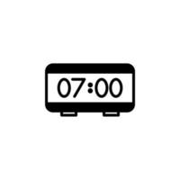 Clock, Timer, Time Solid Line Icon Vector Illustration Logo Template. Suitable For Many Purposes.