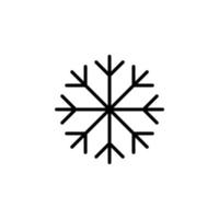 Winter, Snowfall, Snow, Snowflake Solid Line Icon Vector Illustration Logo Template. Suitable For Many Purposes.
