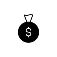 dinero, efectivo, riqueza, pago línea sólida icono vector ilustración logotipo plantilla. adecuado para muchos propósitos.