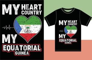 My Heart, My Country, My Equatorial. Typography Vector Design