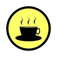 hot tea logo design vector