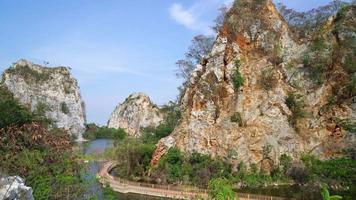 khao gnu stone park bei ratchaburi in thailand