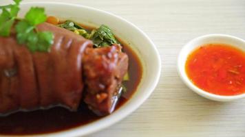 Stewed Pork Knuckle or Stewed Pork Leg - Asian food style video