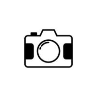 cámara, fotografía, digital, foto línea sólida icono vector ilustración logotipo plantilla. adecuado para muchos propósitos.