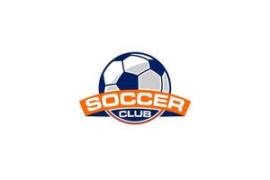 logotipo de vector de ilustración de fútbol de color hermoso