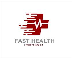 fast health logo designs vector simple modern minimalist to icon and symbol