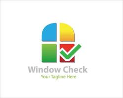 windows check logo designs vector