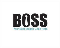 diseños de logotipo de jefe de corbata para vectores de negocios y servicios