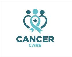 cancer care logo designs vector modern simple minimalist to icon and symbol