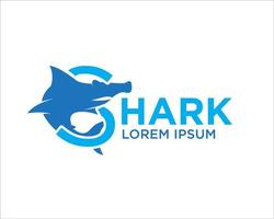 diseños de logotipo de tiburón vector icono y símbolo moderno simple