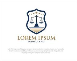 diseños de logotipos de academias de derecho vector