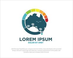 diseños de logotipos australianos verdes vector