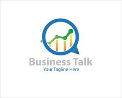 business talk logo designs and business rate logo vector