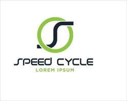 cycling logo designs ICON and symbol minimalist vector