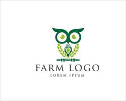 smart farm logo vector simple modern minimalist to icon and symbol