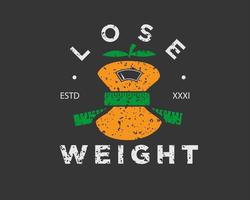 lose weight logo designs vector modern simple minimalist to icon and symbol