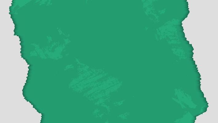 Minimal White Paper Torn Frame In Green Grunge Background