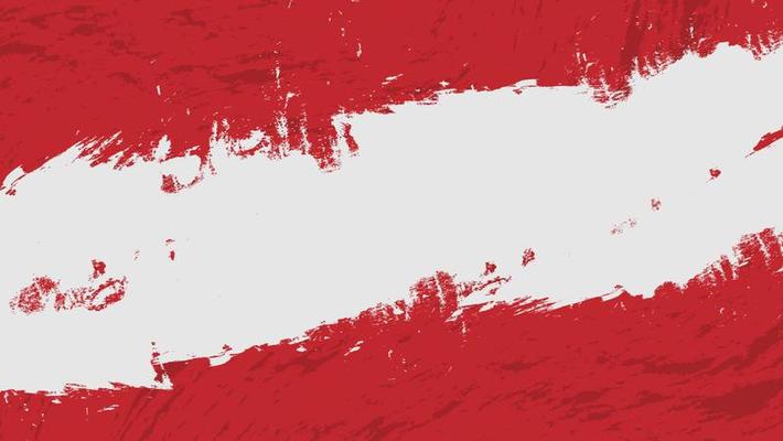 Abstract White Frame Grunge In Red Background Design Template