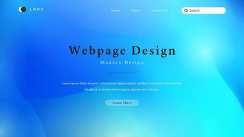 Minimal Modern Shine Gradient Blue Background For Landing Page Or Website vector