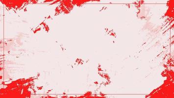 Abstract Grunge Rough Bright Red and White Background vector