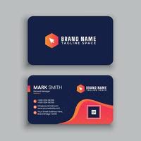 Business Card Design Template vector