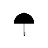Umbrella, Weather, Protection Solid Line Icon Vector Illustration Logo Template. Suitable For Many Purposes.