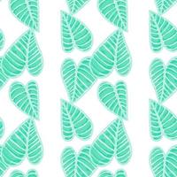 Seamless with leaf patterns. Ornamental plants. Decorative patterns. vector