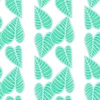 Seamless with leaf patterns. Ornamental plants. Decorative patterns. vector