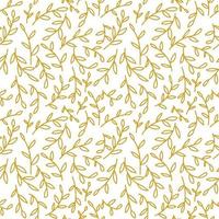 Seamless pattern with small leaves vector
