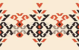 Ethnic abstract ikat art. Seamless pattern in tribal, folk embroidery, and Mexican style. Aztec geometric art ornament print.Design for carpet, wallpaper, clothing, wrapping, fabric, cover, textile vector