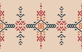 Motif ethnic handmade border beautiful art. Navajo seamless pattern in tribal, folk embroidery, Mexican, Peruvian, Indian, Asia, Moroccan, Turkey, and Uzbek style. Aztec geometric art ornament print. vector