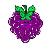 design vector grape cute character