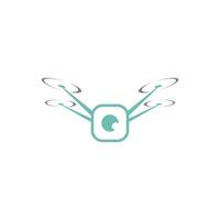 Drone icon logo design illustration vector