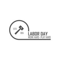 Labor day icon design illustration template vector