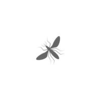 icono de mosquito plantilla de diseño plano ilustración vectorial vector