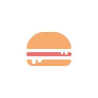 vector de plantilla de diseño de ilustración de icono de hamburguesa