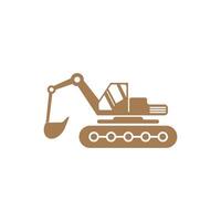 Excavator icon design illustration template vector