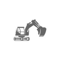 Excavator icon design illustration template vector